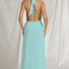 Sukienka maxi Kaeli z odkrytymi ramionami w kolorze aqua blue Sukienka maxi Kaeli z odkrytymi ramionami w kolorze aqua blue