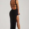 Sukienka maxi z ozdobnym stanikiem typu bandeau Belgravia w kolorze czarnym Sukienka maxi z ozdobnym stanikiem typu bandeau Belgravia w kolorze czarnym