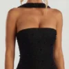 Sukienka maxi z ozdobnym stanikiem typu bandeau Belgravia w kolorze czarnym Sukienka maxi z ozdobnym stanikiem typu bandeau Belgravia w kolorze czarnym