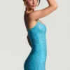 Sukienka Mini Aellin z ozdobami w kolorze aqua blue Sukienka Mini Aellin z ozdobami w kolorze aqua blue