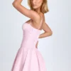 Sukienka Mini Dorothea z marszczeniami w kolorze pudrowym Sukienka Mini Dorothea z marszczeniami w kolorze pudrowym