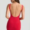 Sukienka Mini Evie z odkrytymi plecami w kolorze wiśniowym Sukienka Mini Evie z odkrytymi plecami w kolorze wiśniowym