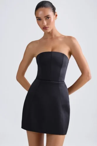Sukienka Mini Haisley Bandeau Structured Tulip w kolorze czarnym Sukienka Mini Haisley Bandeau Structured Tulip w kolorze czarnym