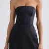 Sukienka Mini Haisley Bandeau Structured Tulip w kolorze czarnym Sukienka Mini Haisley Bandeau Structured Tulip w kolorze czarnym