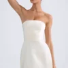 Sukienka Mini Haisley z usztywnionym stanikiem typu bandeau w kolorze kości słoniowej Sukienka Mini Haisley z usztywnionym stanikiem typu bandeau w kolorze kości słoniowej