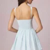 Sukienka Mini Marissa z kokardką w kształcie litery A w niebieskie paski Sukienka Mini Marissa z kokardką w kształcie litery A w niebieskie paski