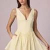 Sukienka Mini Marissa z kokardką w żółte paski Sukienka Mini Marissa z kokardką w żółte paski