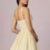 Sukienka Mini Marissa z kokardką w żółte paski Sukienka Mini Marissa z kokardką w żółte paski