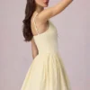 Sukienka Mini Marissa z kokardką w żółte paski Sukienka Mini Marissa z kokardką w żółte paski