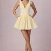 Sukienka Mini Marissa z kokardką w żółte paski Sukienka Mini Marissa z kokardką w żółte paski