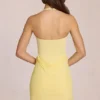 Sukienka Mini Viona z modalu w kolorze cytrynowożółtym Sukienka Mini Viona z modalu w kolorze cytrynowożółtym
