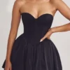 Sukienka Mini z tiulu Emeline Corset w kolorze kruczoczarnym Sukienka Mini z tiulu Emeline Corset w kolorze kruczoczarnym
