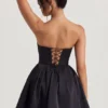 Sukienka Mini z tiulu Emeline Corset w kolorze kruczoczarnym Sukienka Mini z tiulu Emeline Corset w kolorze kruczoczarnym
