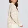 Sweter oversize z dzianiny żakardowej w kolorze lodowym Sweter oversize z dzianiny żakardowej w kolorze lodowym