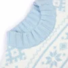 Sweter oversize z dzianiny żakardowej w kolorze pudrowego błękitu Sweter oversize z dzianiny żakardowej w kolorze pudrowego błękitu