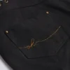 Szorty Parva z wiązaniem i średnim stanem w kolorze czarnym Szorty Parva z wiązaniem i średnim stanem w kolorze czarnym