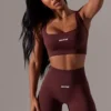 Szorty rowerowe Super Sculpt z wysokim stanem w kolorze bordowym Szorty rowerowe Super Sculpt z wysokim stanem w kolorze bordowym
