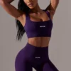 Szorty rowerowe Super Sculpt z wysokim stanem w kolorze fioletowym Szorty rowerowe Super Sculpt z wysokim stanem w kolorze fioletowym