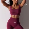 Szorty rowerowe z wysokim stanem Super Sculpt w kolorze śliwkowym Szorty rowerowe z wysokim stanem Super Sculpt w kolorze śliwkowym