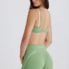 Szorty Soft Active z skręconym przodem w kolorze zielonym Szorty Soft Active z skręconym przodem w kolorze zielonym