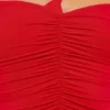 Tesia Slinky Jersey Rose Detail Asymmetric Top w kolorze szkarłatnej czerwieni Tesia Slinky Jersey Rose Detail Asymmetric Top w kolorze szkarłatnej czerwieni