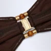 Top bikini bandeau Manava z koralikami w kolorze ciemnej czekolady Top bikini bandeau Manava z koralikami w kolorze ciemnej czekolady