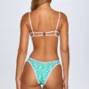 Top bikini bandeau Pasyon w niebieski wzór Top bikini bandeau Pasyon w niebieski wzór