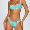 Top bikini bandeau Pasyon w niebieski wzór Top bikini bandeau Pasyon w niebieski wzór