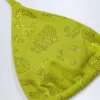 Top bikini w trójkątnym kształcie z ozdobnymi detalami Comoros w kolorze oliwkowym Top bikini w trójkątnym kształcie z ozdobnymi detalami Comoros w kolorze oliwkowym