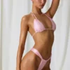 Top bikini z podwójnymi ramiączkami Tropics w kolorze delikatnego różu Top bikini z podwójnymi ramiączkami Tropics w kolorze delikatnego różu