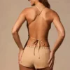 Top Maris Butterfly z wiązaniem z tyłu w kolorze brązowym Top Maris Butterfly z wiązaniem z tyłu w kolorze brązowym