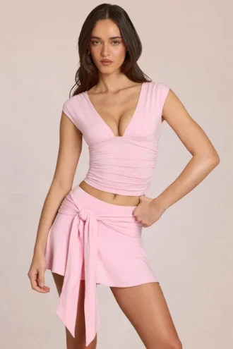 Top Nalia z modalu w kolorze Blossom Pink Top Nalia z modalu w kolorze Blossom Pink