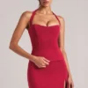 Top Vita Longline Halterneck w kolorze wiśniowym Top Vita Longline Halterneck w kolorze wiśniowym