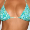 Trójkątny stanik bikini Comino w niebieskim wzorze Multi Print Trójkątny stanik bikini Comino w niebieskim wzorze Multi Print