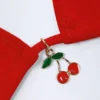 Trójkątny top bikini Canggu z ozdobnym detalem w kolorze ognistej czerwieni Trójkątny top bikini Canggu z ozdobnym detalem w kolorze ognistej czerwieni