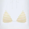 Trójkątny top bikini Kotor w kolorze cytrynowym Trójkątny top bikini Kotor w kolorze cytrynowym