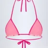 Trójkątny top bikini Paita w różowym wzorze orchidei Trójkątny top bikini Paita w różowym wzorze orchidei
