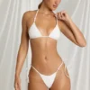 Trójkątny top bikini Zayana w kolorze białym Trójkątny top bikini Zayana w kolorze białym