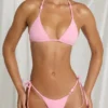 Trójkątny top bikini Zayana w kolorze różowym Trójkątny top bikini Zayana w kolorze różowym