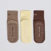Zestaw skarpet do pilatesu w kolorze Mocha Multi