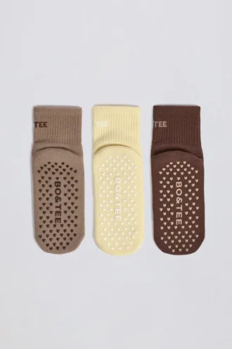 Zestaw skarpet do pilatesu w kolorze Mocha Multi